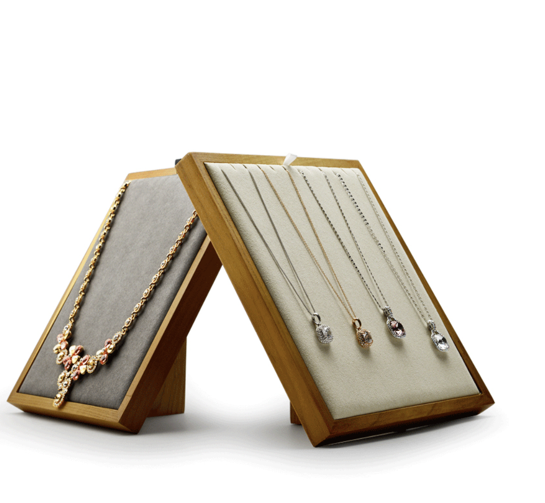 BAIMUDA Solid Wood Jewelry Display Holder For Pendant Necklace Jewelry Props