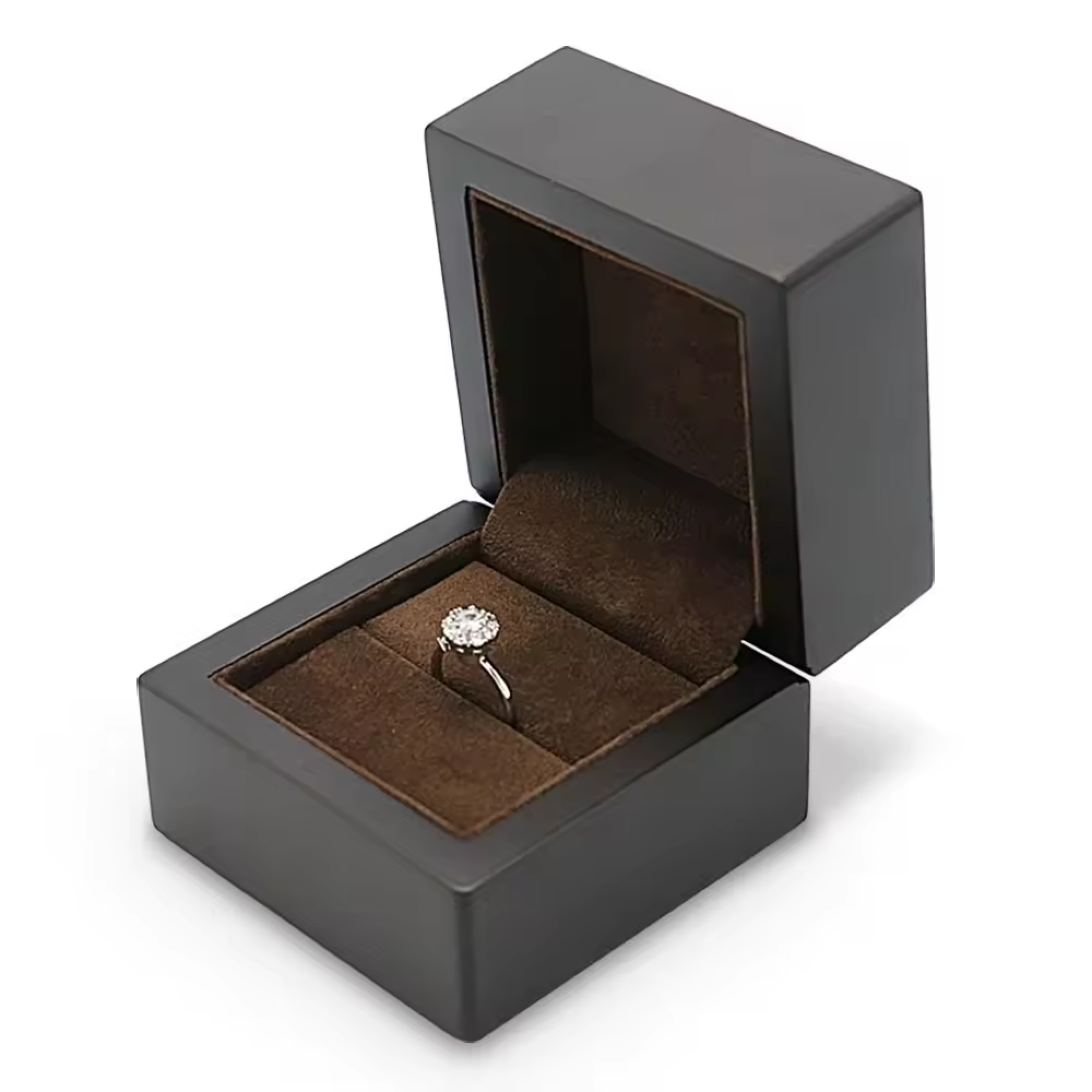 B&M Custom Logo Premium Pine Wood Box With velvet Insert