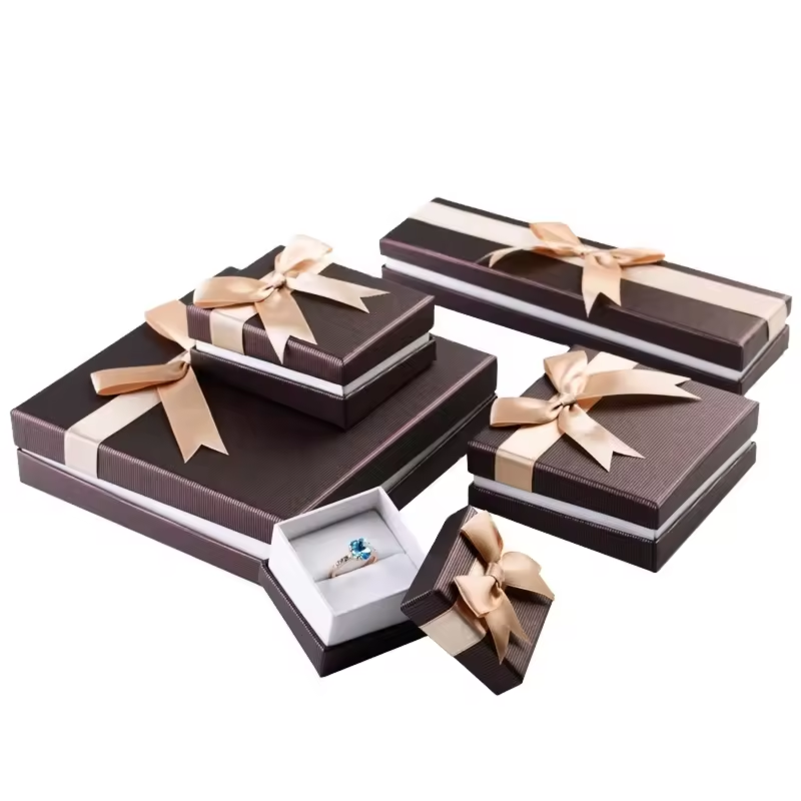 BAIMUDA Lid and base Style Cardboard GIft Box With Ribbon