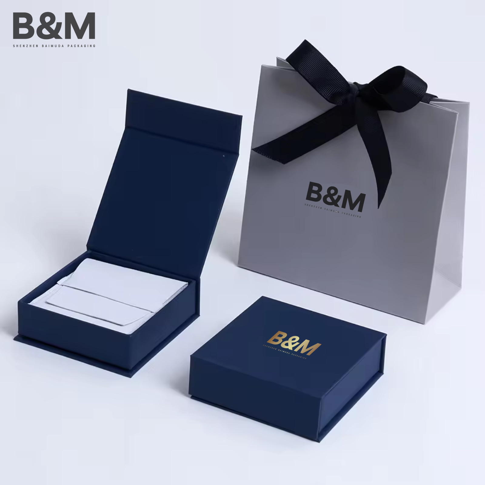 BAIMUDA Custom color jewelry box for ring pendant bangle bracelet custom jewelry gift box